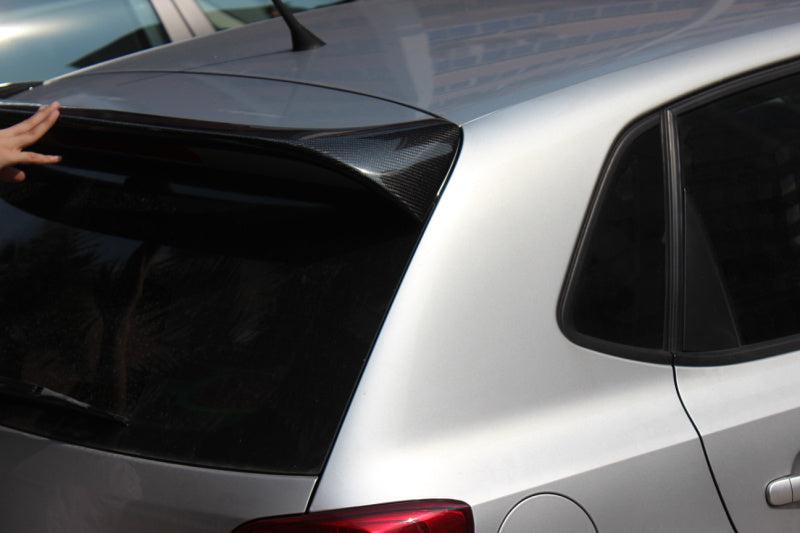 VT Style Carbon Fibre Roof Spoiler for VW Polo MK5 11-16-Carbon Factory