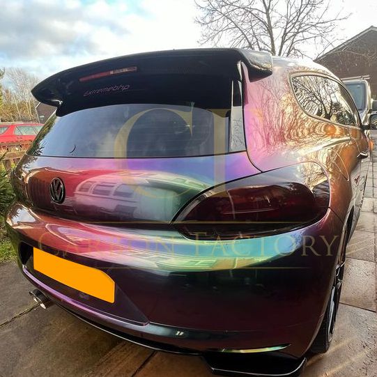 VT Style Carbon Fibre Roof Spoiler for VW Scirocco 09-14-Carbon Factory