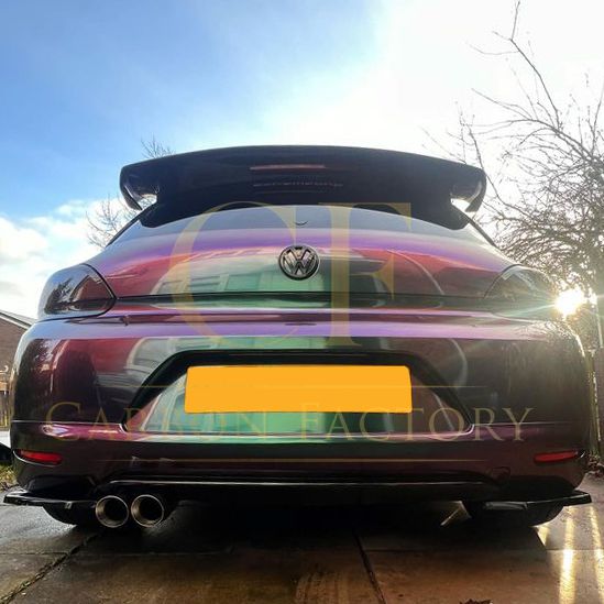 VT Style Carbon Fibre Roof Spoiler for VW Scirocco 09-14-Carbon Factory