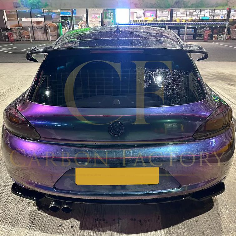 VT Style Carbon Fibre Roof Spoiler for VW Scirocco 09-14-Carbon Factory