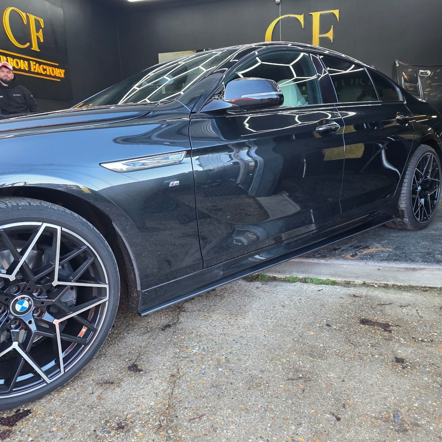 V Style Carbon Fibre Side Skirts for BMW 6 Series F06 inc M6 4 Door 11-18 - Carbon Factory