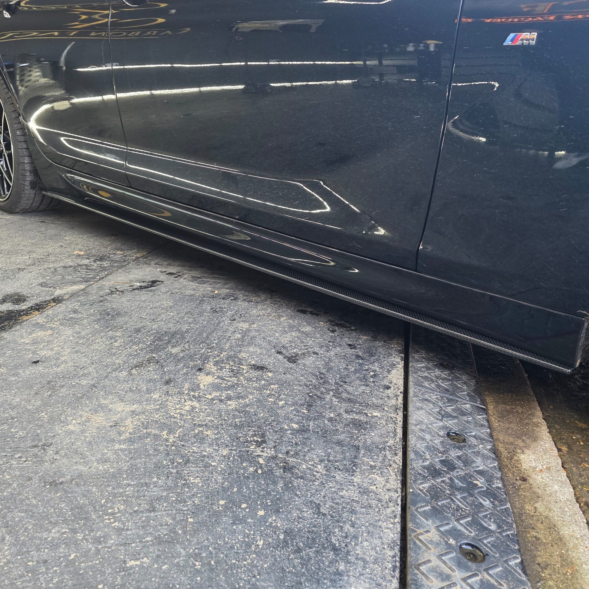 V Style Carbon Fibre Side Skirts for BMW 6 Series F06 inc M6 4 Door 11-18 - Carbon Factory