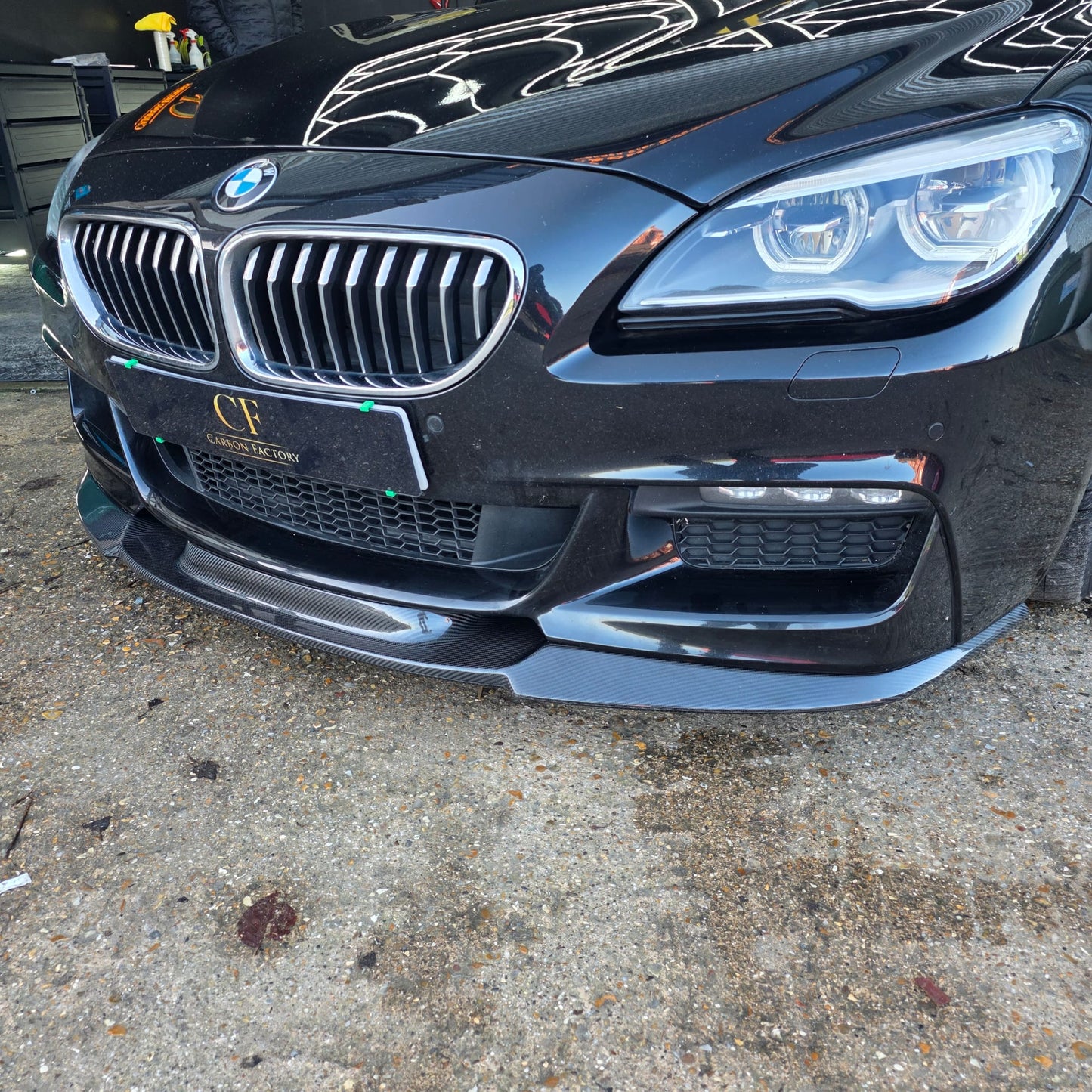 V Style Carbon Fibre Front Splitter for BMW F06 F12 F13 6 Series 11-18 - Carbon Factory