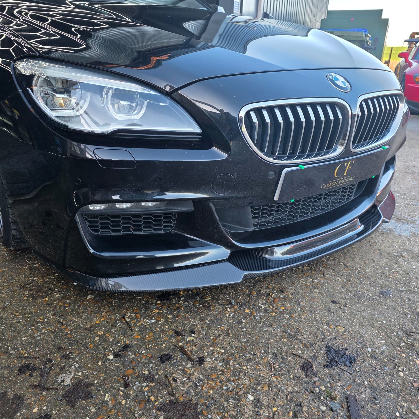 V Style Carbon Fibre Front Splitter for BMW F06 F12 F13 6 Series 11-18 - Carbon Factory