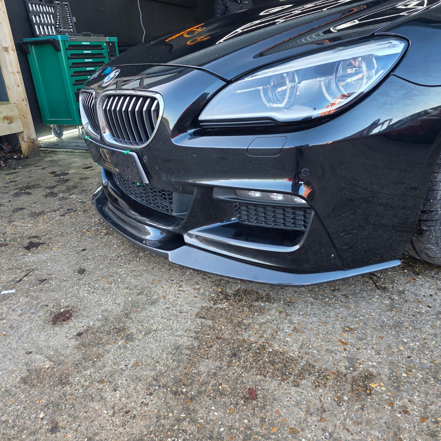 V Style Carbon Fibre Front Splitter for BMW F06 F12 F13 6 Series 11-18 - Carbon Factory