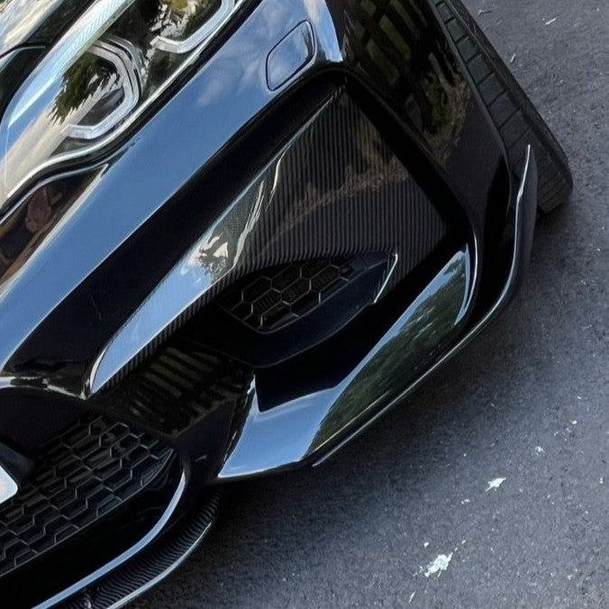 Carbon Fibre Front Bumper Covers for BMW F87 M2 16-21 - Carbon Factory