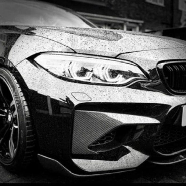 Carbon Fibre Front Bumper Covers for BMW F87 M2 16-21 - Carbon Factory