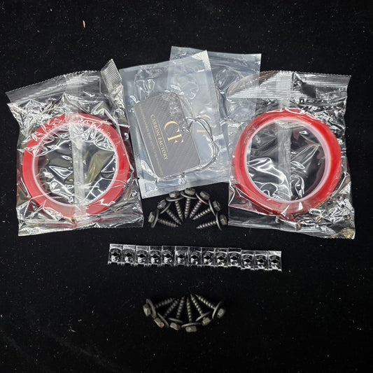Carbon Factory Splitter Bolt-On Kit | High-Strength Tape & Self-Tapping Bolts - Carbon Factory