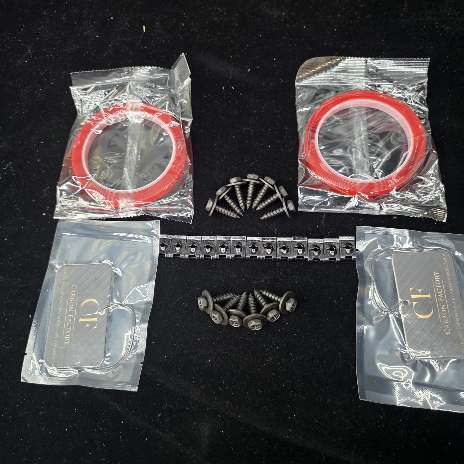Carbon Factory Splitter Bolt-On Kit | High-Strength Tape & Self-Tapping Bolts - Carbon Factory