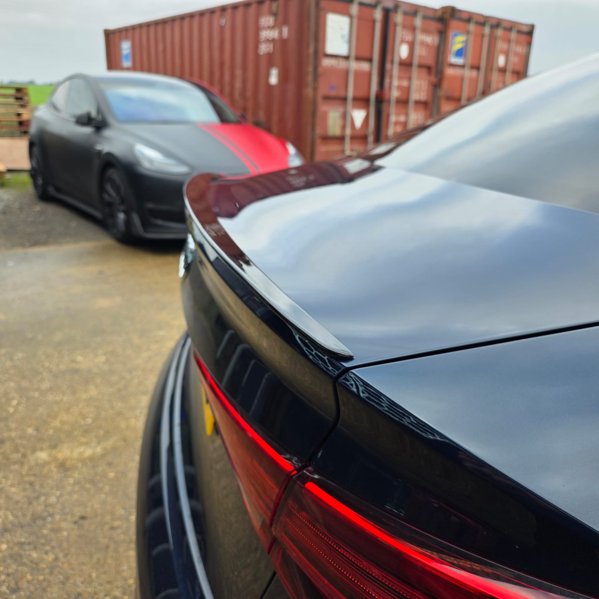 P Style Gloss Black Boot Spoiler for Audi A3 8V S3 RS3 Saloon 13-20 - Carbon Factory
