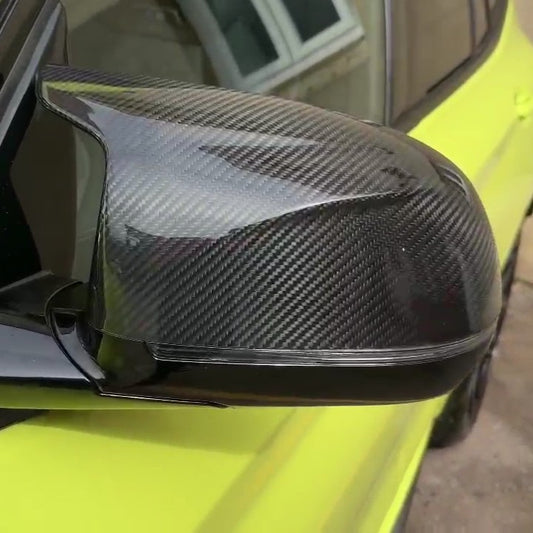 MP Style Pre-Preg Carbon Fibre Replacement Mirror Covers for BMW G01 M40 F97 X3M F98 X4M F95 X5M F96 X6M 18-25 - Carbon Factory