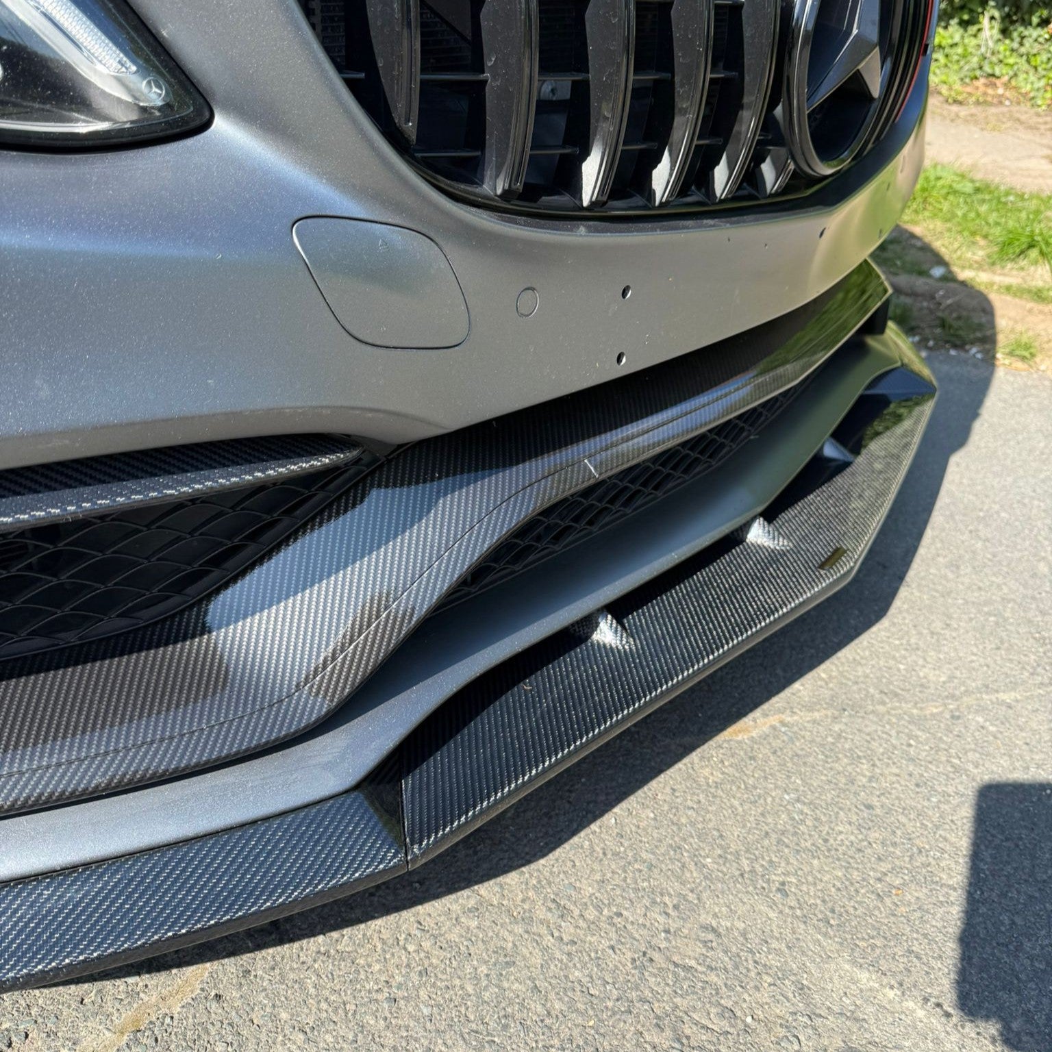 Brabus Style Carbon Fibre Front Splitter for Mercedes W205 C63 2 Door 15-18 - Carbon Factory