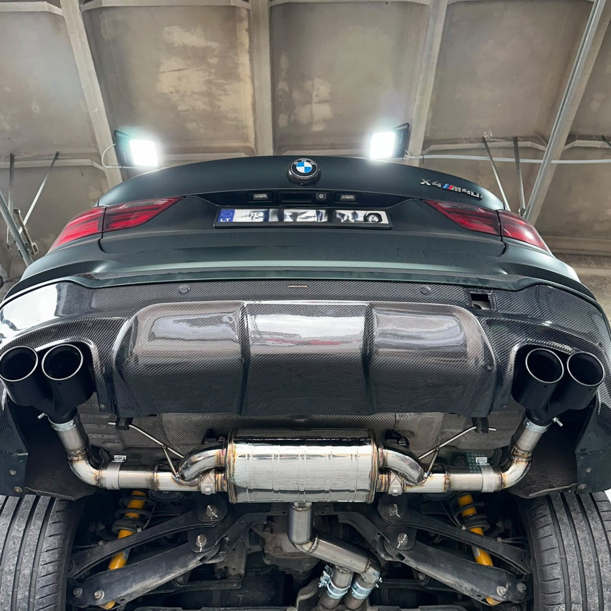 3D Style Carbon Fibre Rear Diffuser for BMW F26 X4 M Sport 15-Present