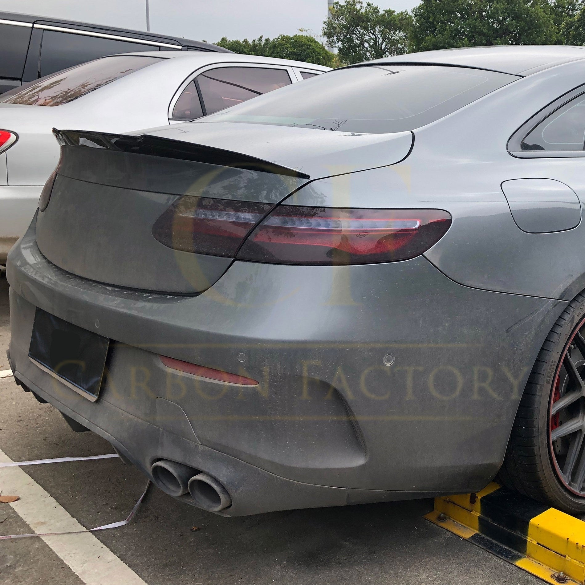 X Style Pre-Preg Carbon Fibre Boot Spoiler for Mercedes Benz C238 E Class Coupe 17-Present-Carbon Factory