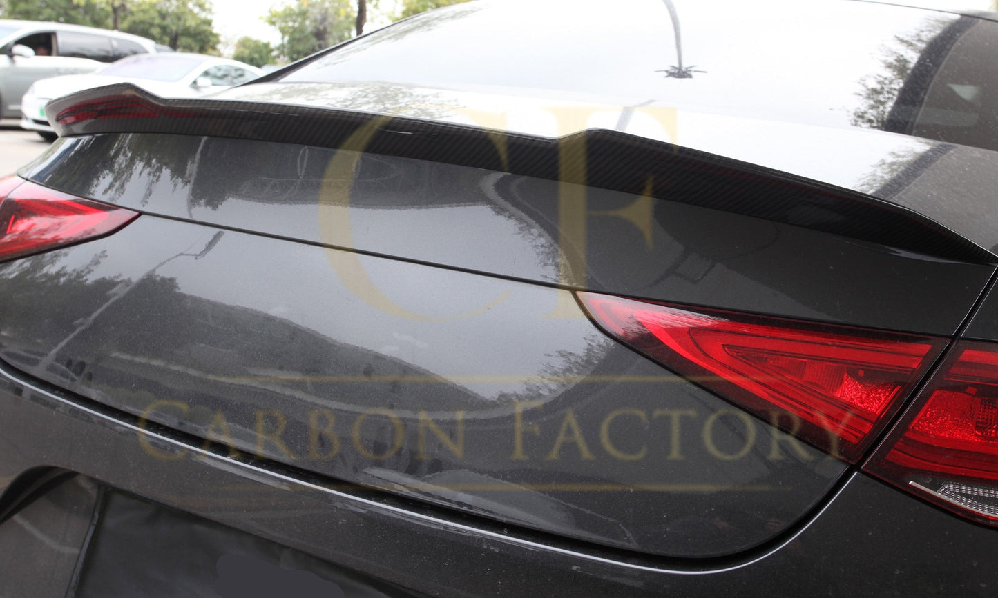 X Style Pre-Preg Carbon Fibre Boot Spoiler for Mercedes Benz C257 CLS Saloon 20-Present-Carbon Factory