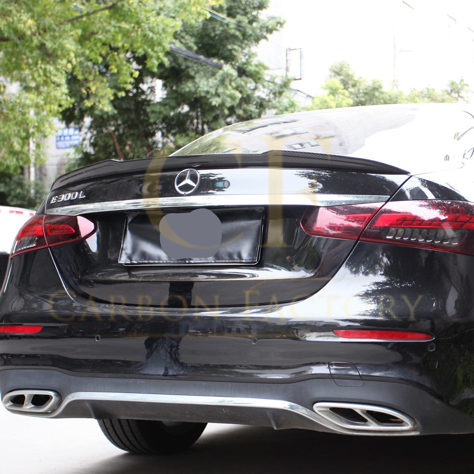 X Style Pre-Preg Carbon Fibre Boot Spoiler for Mercedes Benz W213 E Class Saloon 17-Present-Carbon Factory