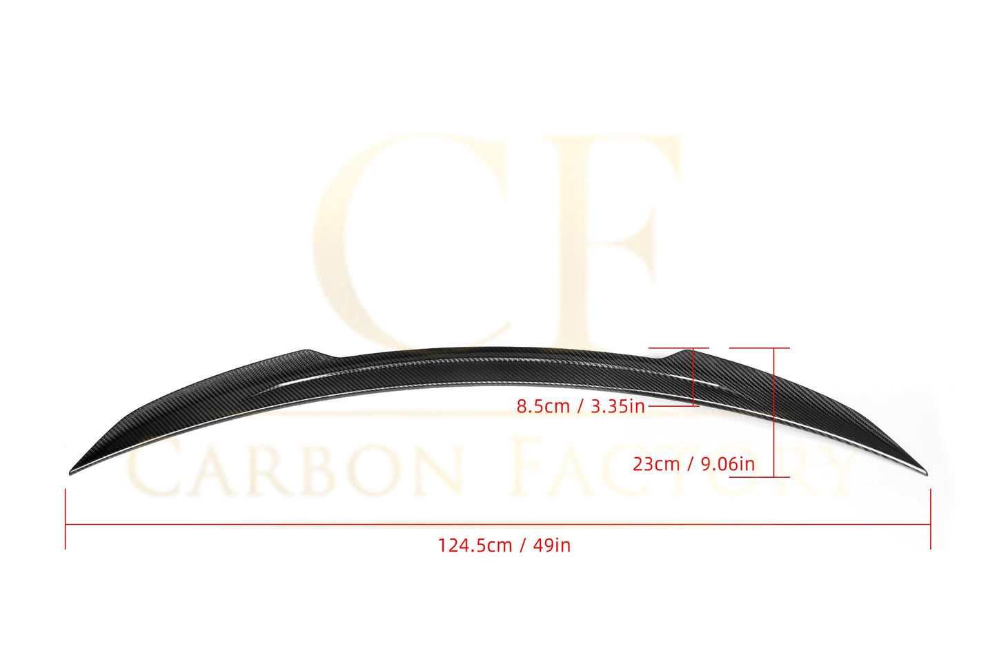 X Style Pre-Preg Carbon Fibre Boot Spoiler for Mercedes Benz W253 GLC Saloon 16-23-Carbon Factory