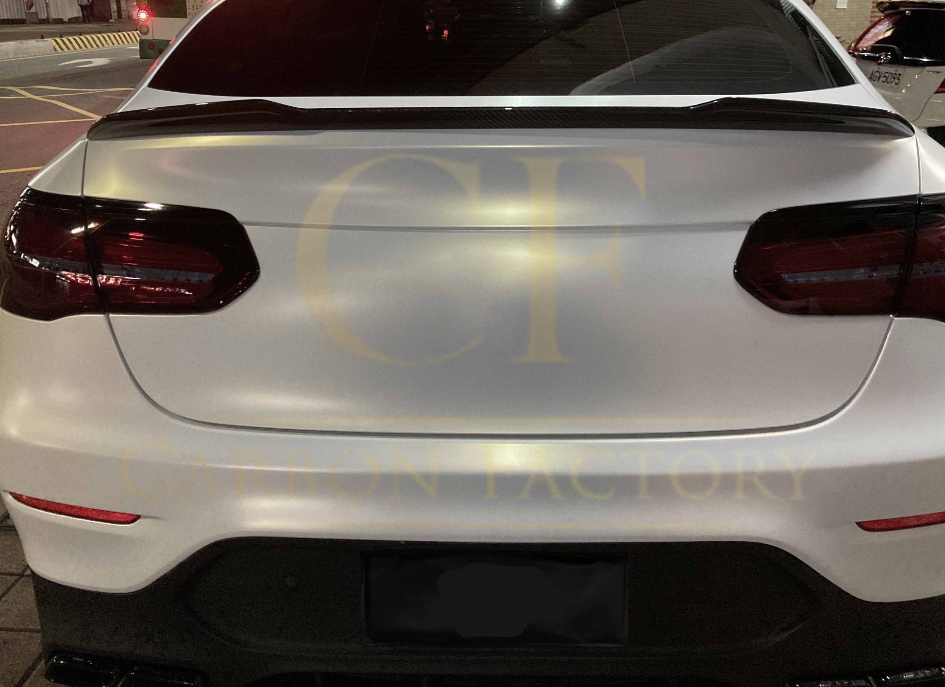 X Style Pre-Preg Carbon Fibre Boot Spoiler for Mercedes Benz W253 GLC Saloon 16-23-Carbon Factory