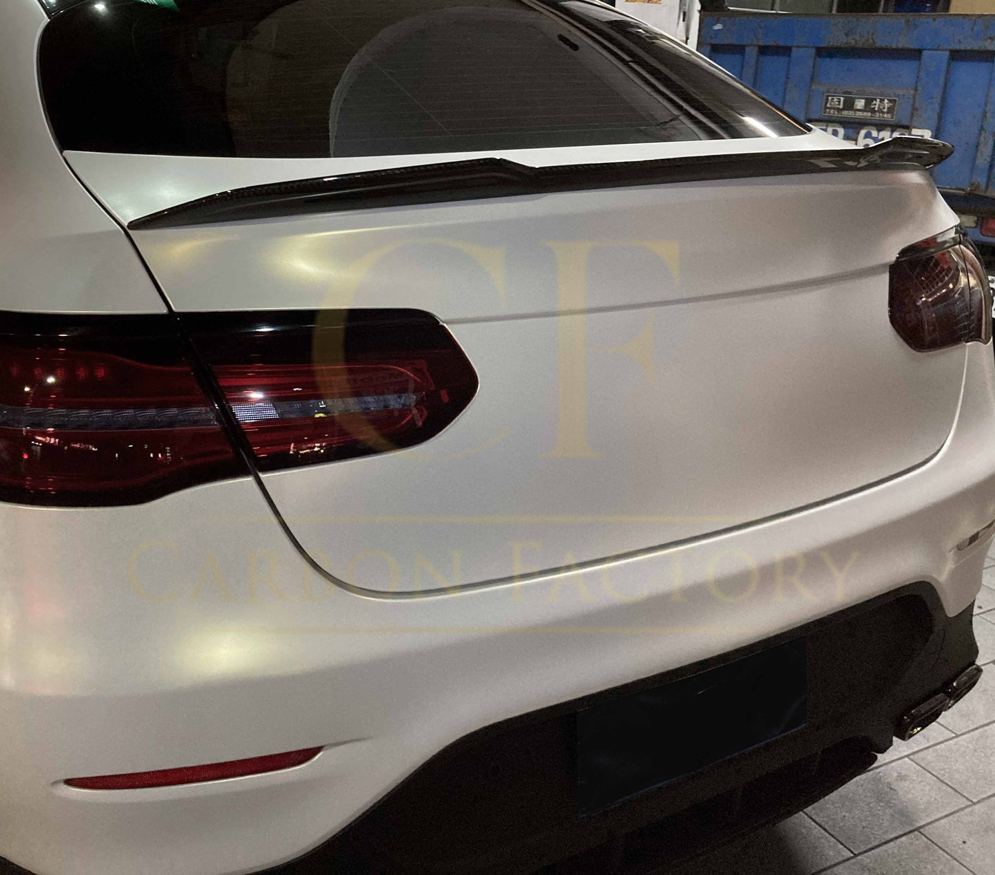 X Style Pre-Preg Carbon Fibre Boot Spoiler for Mercedes Benz W253 GLC Saloon 16-23-Carbon Factory