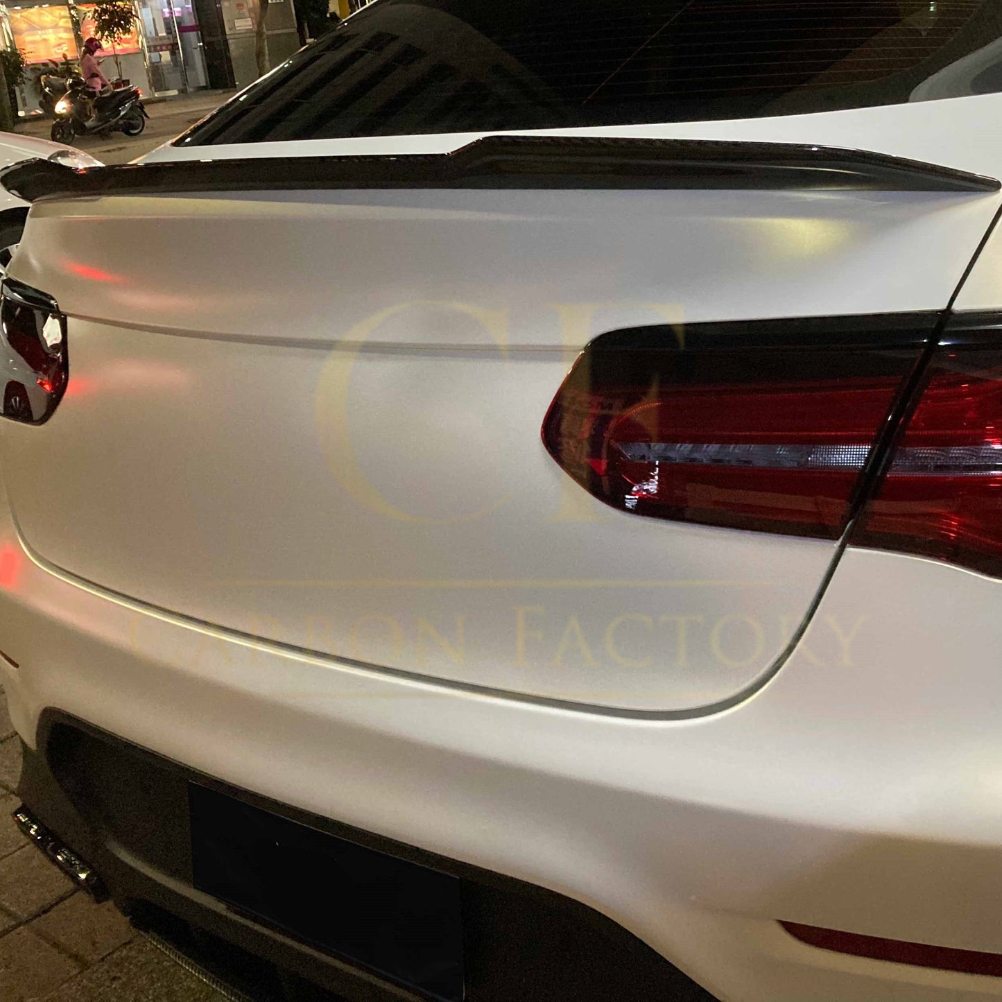 X Style Pre-Preg Carbon Fibre Boot Spoiler for Mercedes Benz W253 GLC Saloon 16-23-Carbon Factory
