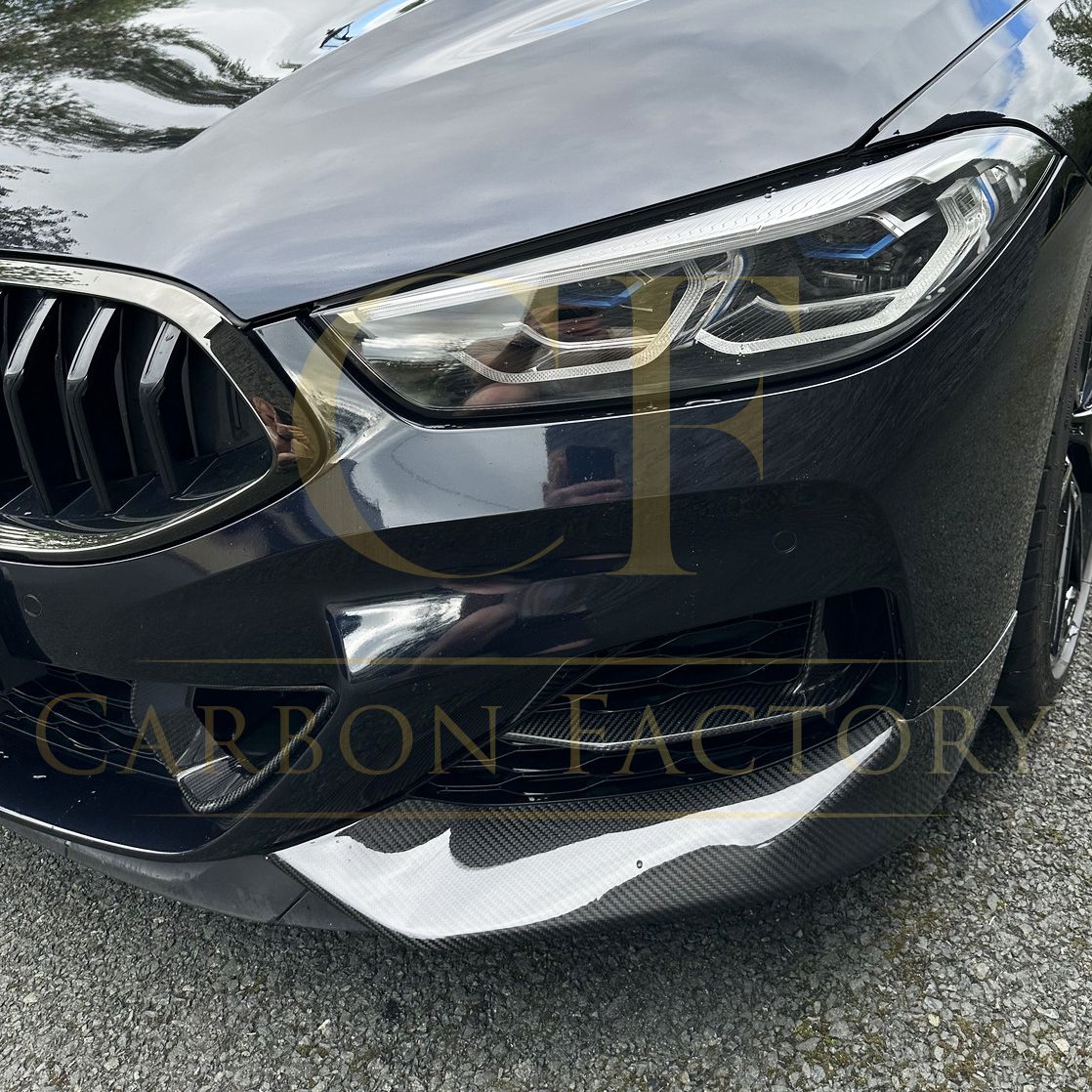 X Style Pre-Preg Carbon Fibre Front Splitter for BMW G14 G15 G16 8 Series 20-24-Carbon Factory