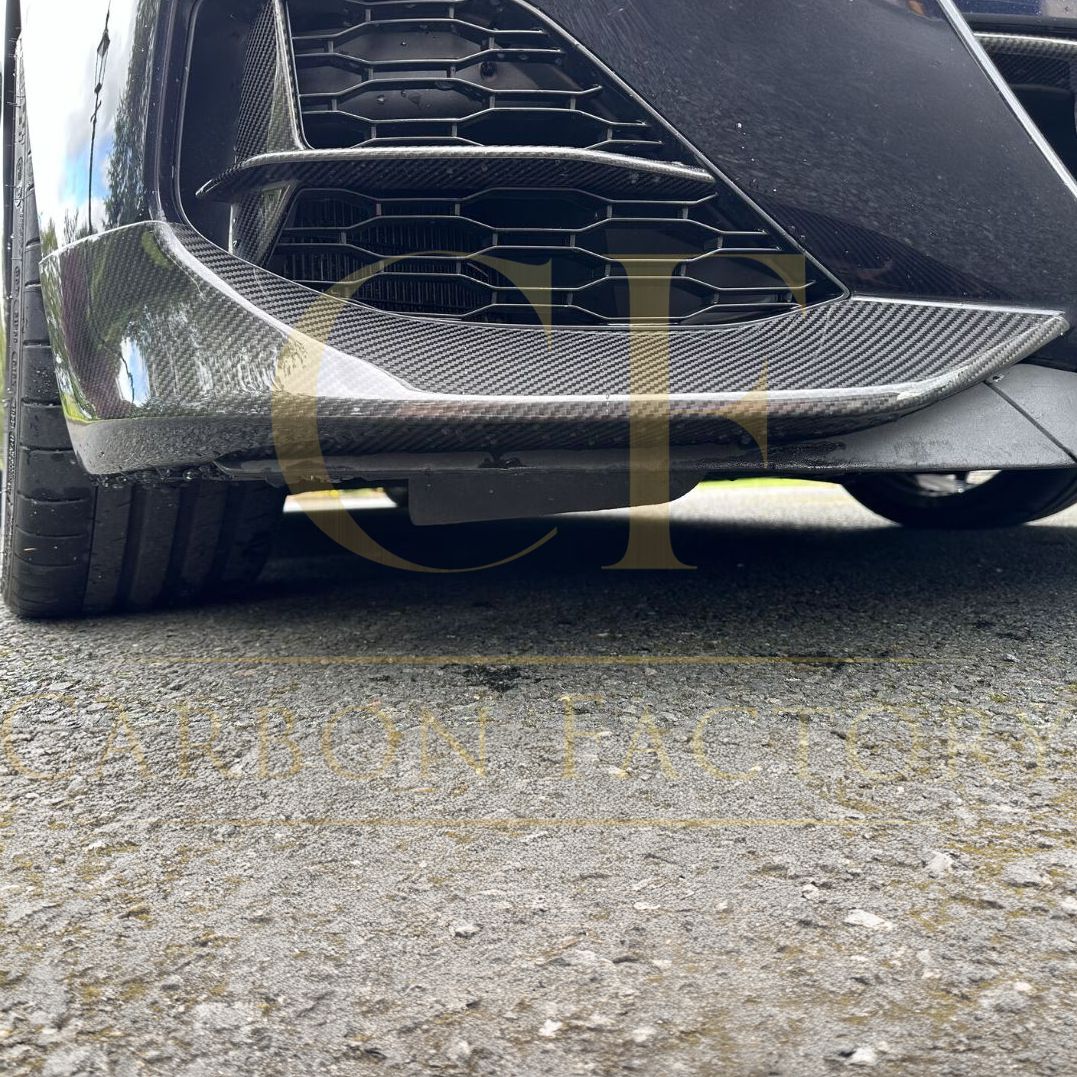 X Style Pre-Preg Carbon Fibre Front Splitter for BMW G14 G15 G16 8 Series 20-24-Carbon Factory