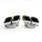 Z Style Gloss Black Rear Diffuser & Exhaust Tips for Mercedes Benz W205 C Class & C63 Saloon & Estate 15-21-Carbon Factory