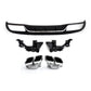 Z Style Gloss Black Rear Diffuser & Exhaust Tips for Mercedes Benz W205 C Class & C63 Saloon & Estate 15-21-Carbon Factory