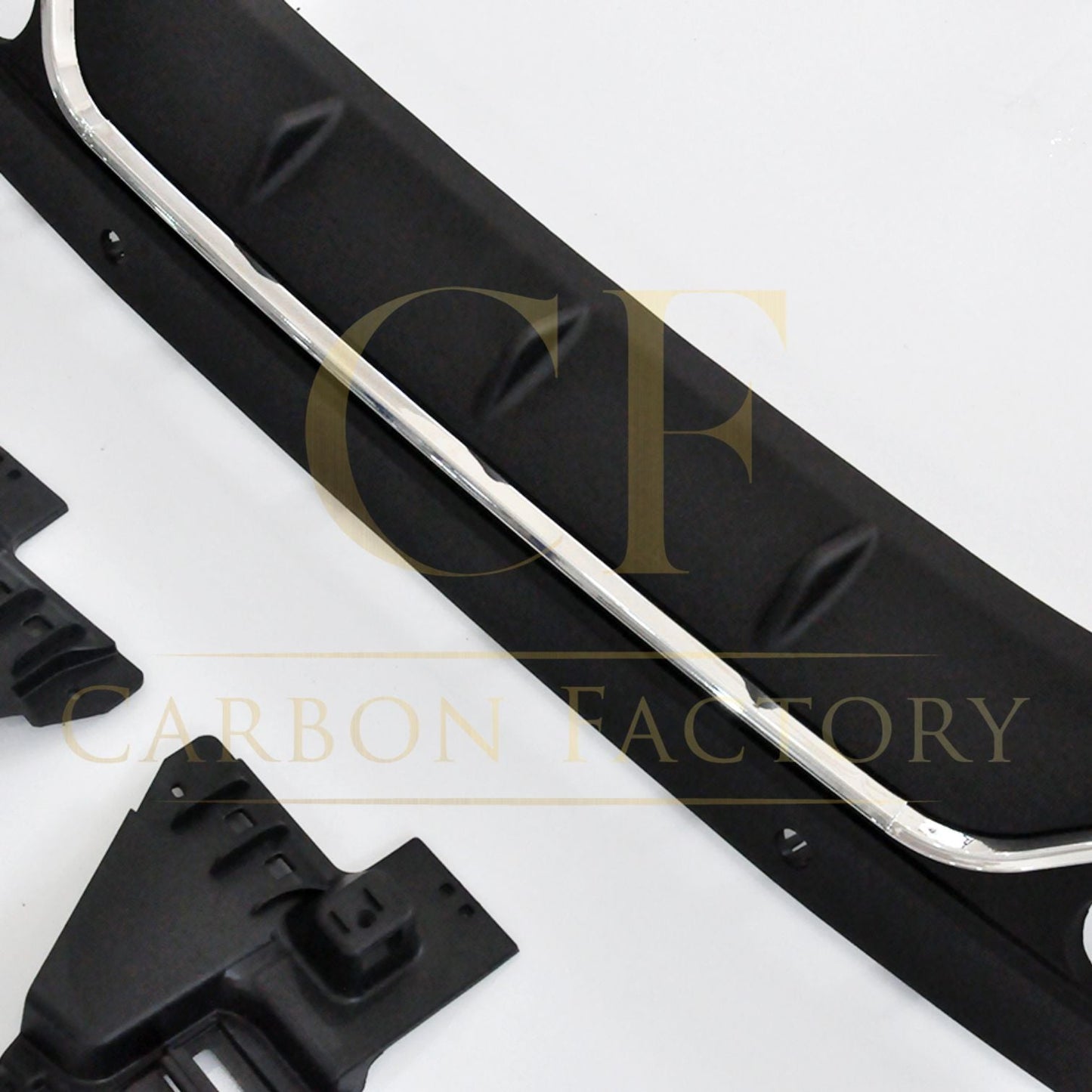 Z Style Gloss Black Rear Diffuser & Exhaust Tips for Mercedes Benz W205 C Class & C63 Saloon & Estate 15-21-Carbon Factory