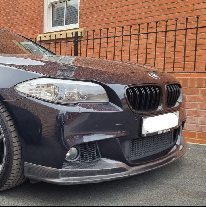 3D Style Carbon Fibre Front Splitter for BMW F10 5 Series 10-17 - Carbon Factory