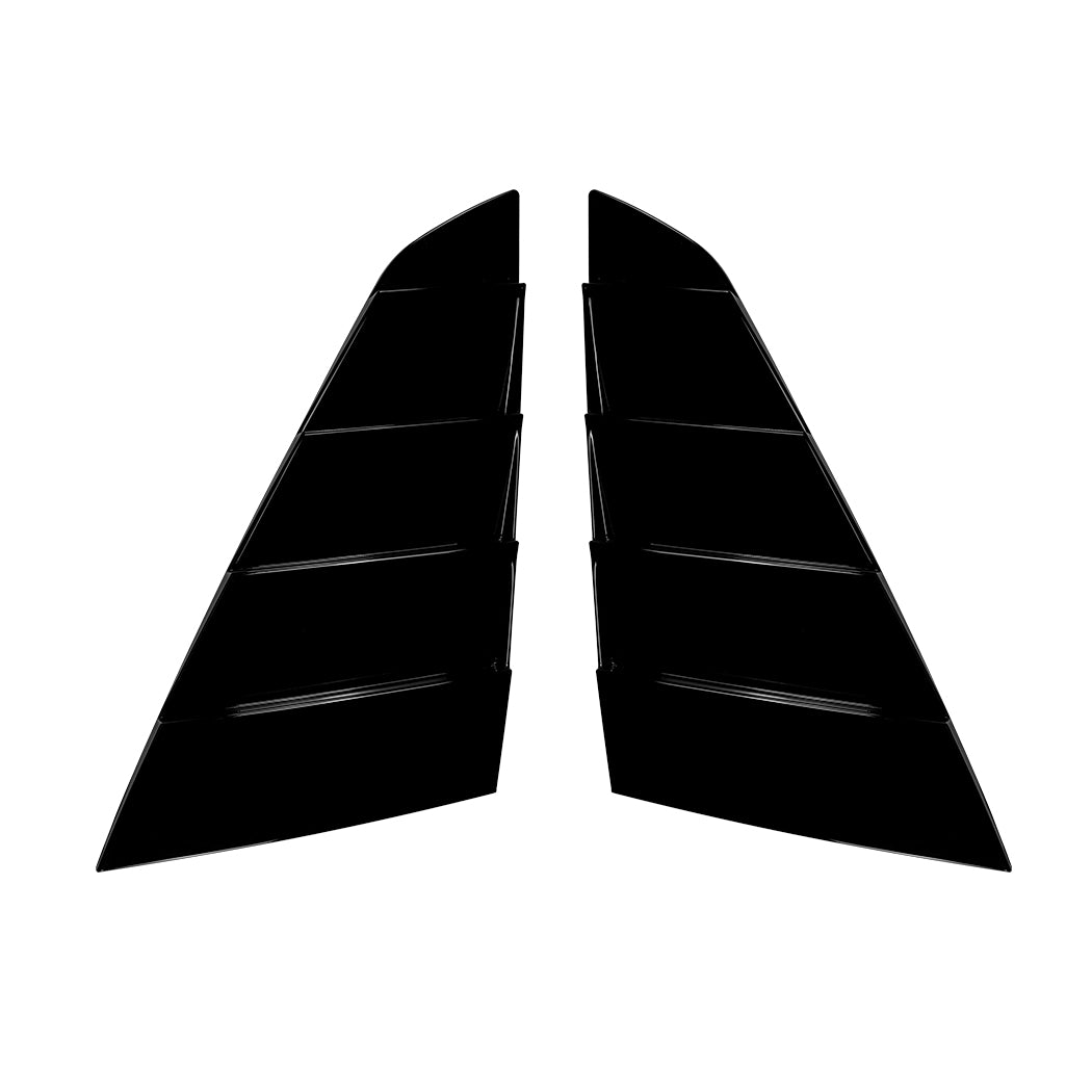 Gloss Black Window Louvers for Ford Mustang S650 MK7 24-Present