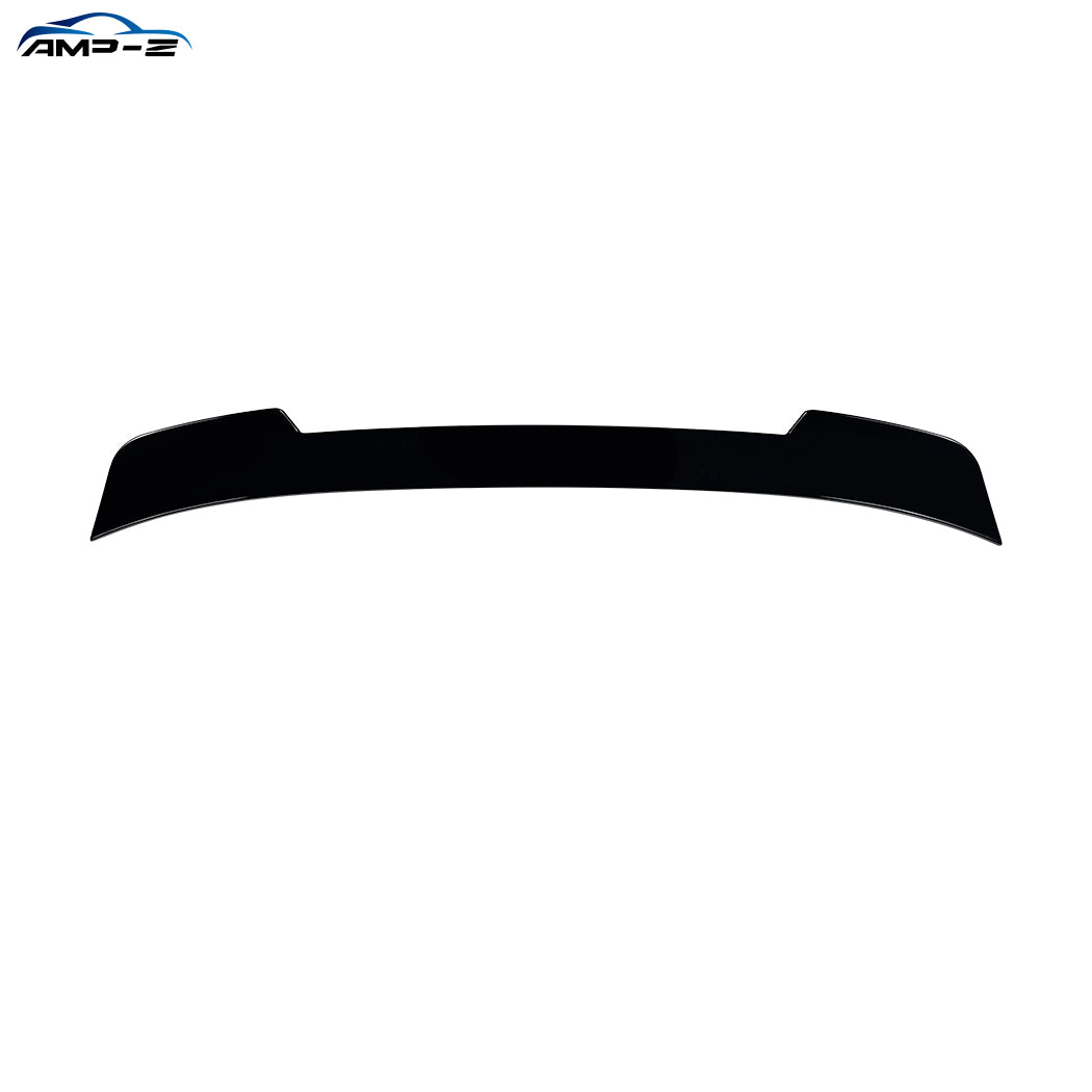 Gloss black roof spoiler for Ford Mustang S650 MK7 2024-present, showing sleek aerodynamic design on the vehicle roof.