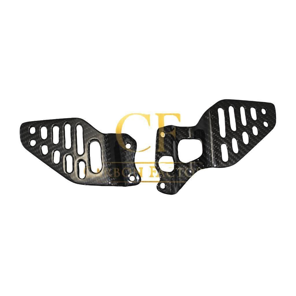 Pre-preg Carbon Fibre Carbon Heel Guards for Yamaha R6 2017-2022 - Carbon Factory
