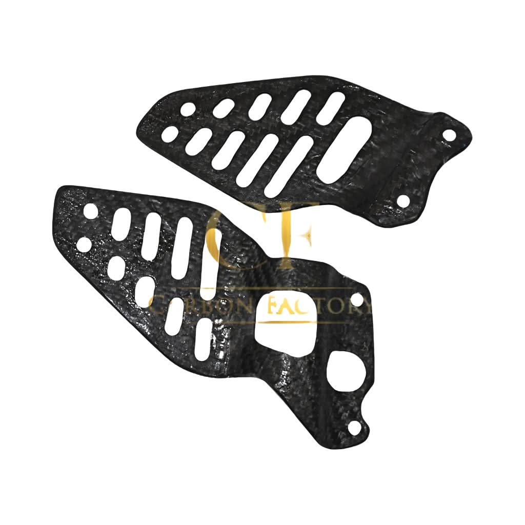Pre-preg Carbon Fibre Carbon Heel Guards for Yamaha R6 2017-2022 - Carbon Factory
