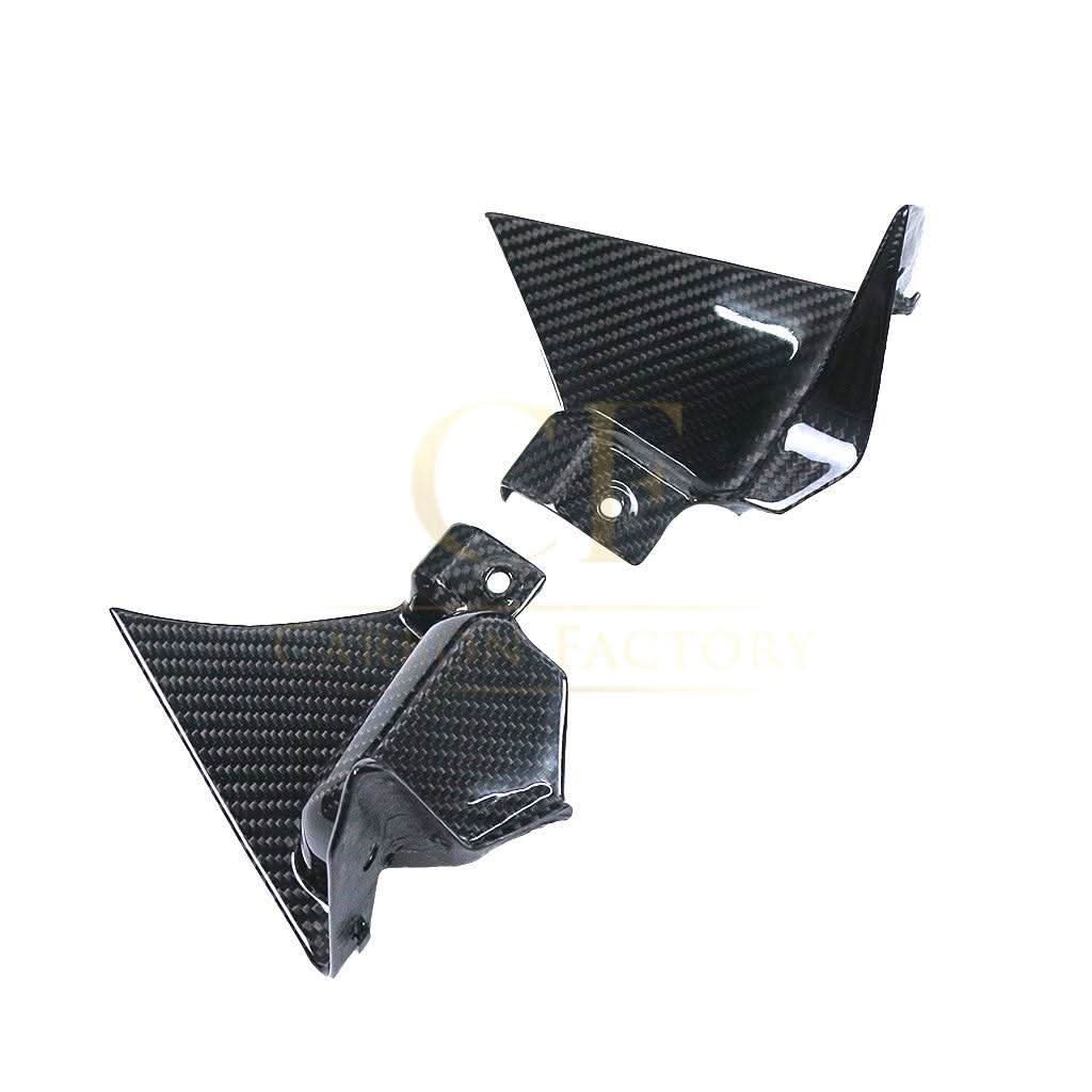Pre-preg Carbon Fibre Dash Panel Side Covers for Yamaha R1 2020-2024 - Carbon Factory