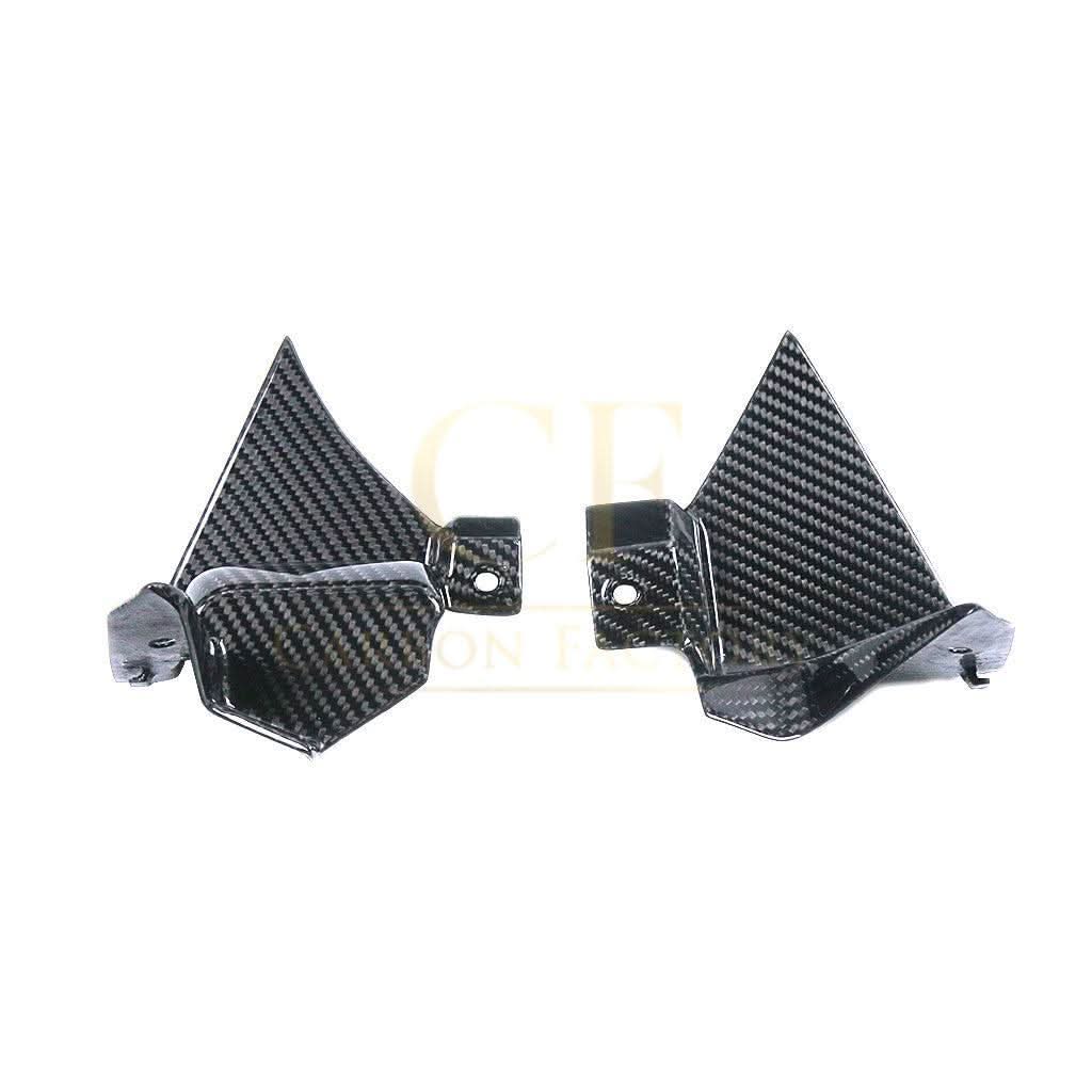 Pre-preg Carbon Fibre Dash Panel Side Covers for Yamaha R1 2020-2024 - Carbon Factory