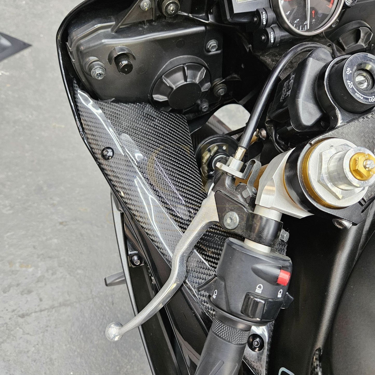 Pre-preg Carbon Fibre Dash Panels for Yamaha R6 2008-2015 - Carbon Factory