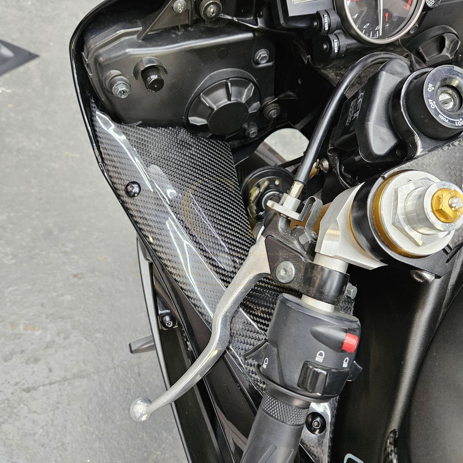 Pre-preg Carbon Fibre Dash Panels for Yamaha R6 2008-2015 - Carbon Factory