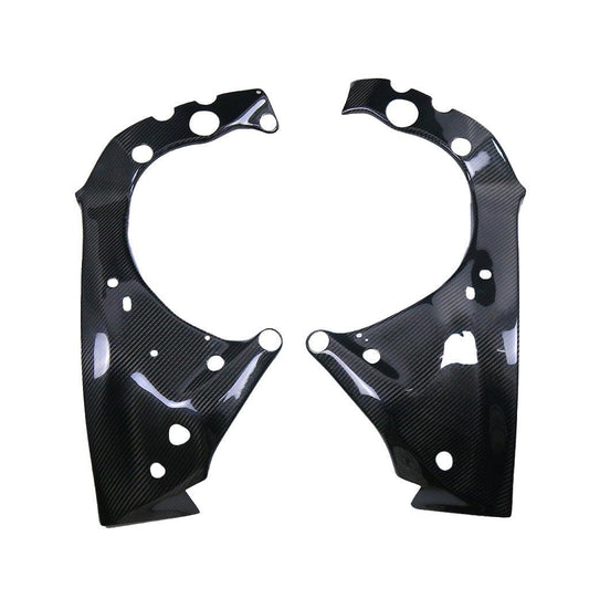 Pre-preg Carbon Fibre Frame Covers for Yamaha R1 2015-2024 - Carbon Factory