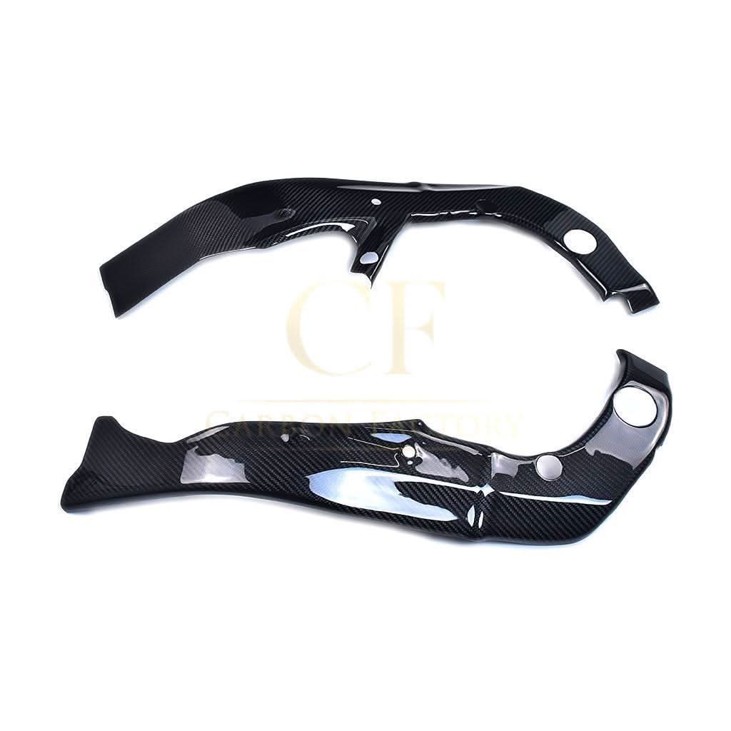 Pre-preg Carbon Fibre Frame Covers for Yamaha R6 2017-2022 - Carbon Factory