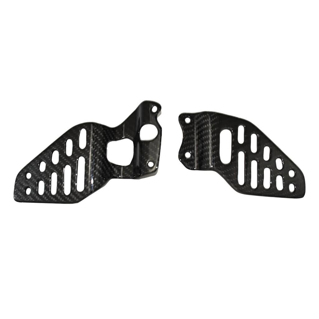 Pre-preg Carbon Fibre Heel Plates for Yamaha R6 2008-2015 - Carbon Factory