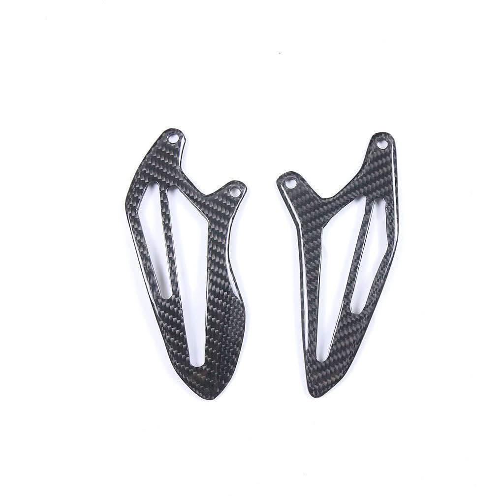 Pre-preg Carbon Fibre Rear Heel Plates for Yamaha R7 2022-Present - Carbon Factory
