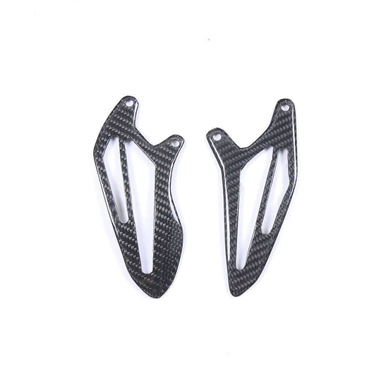 Pre-preg Carbon Fibre Rear Heel Plates for Yamaha R7 2022-Present - Carbon Factory
