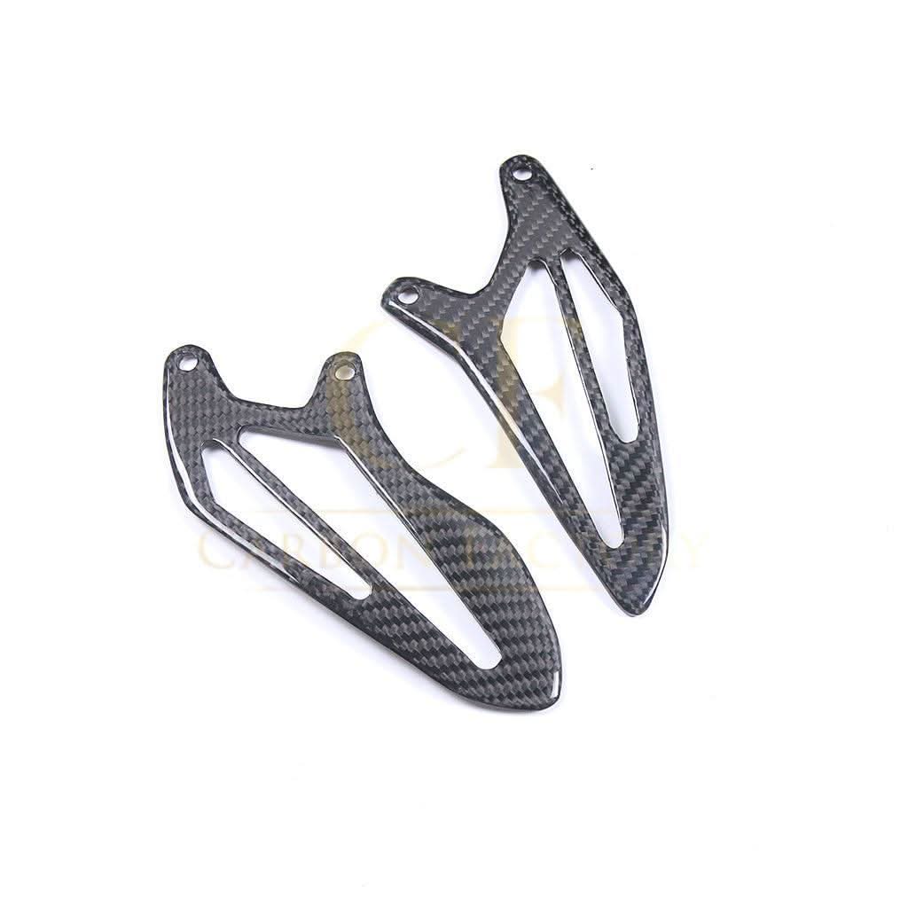 Pre-preg Carbon Fibre Rear Heel Plates for Yamaha R7 2022-Present - Carbon Factory