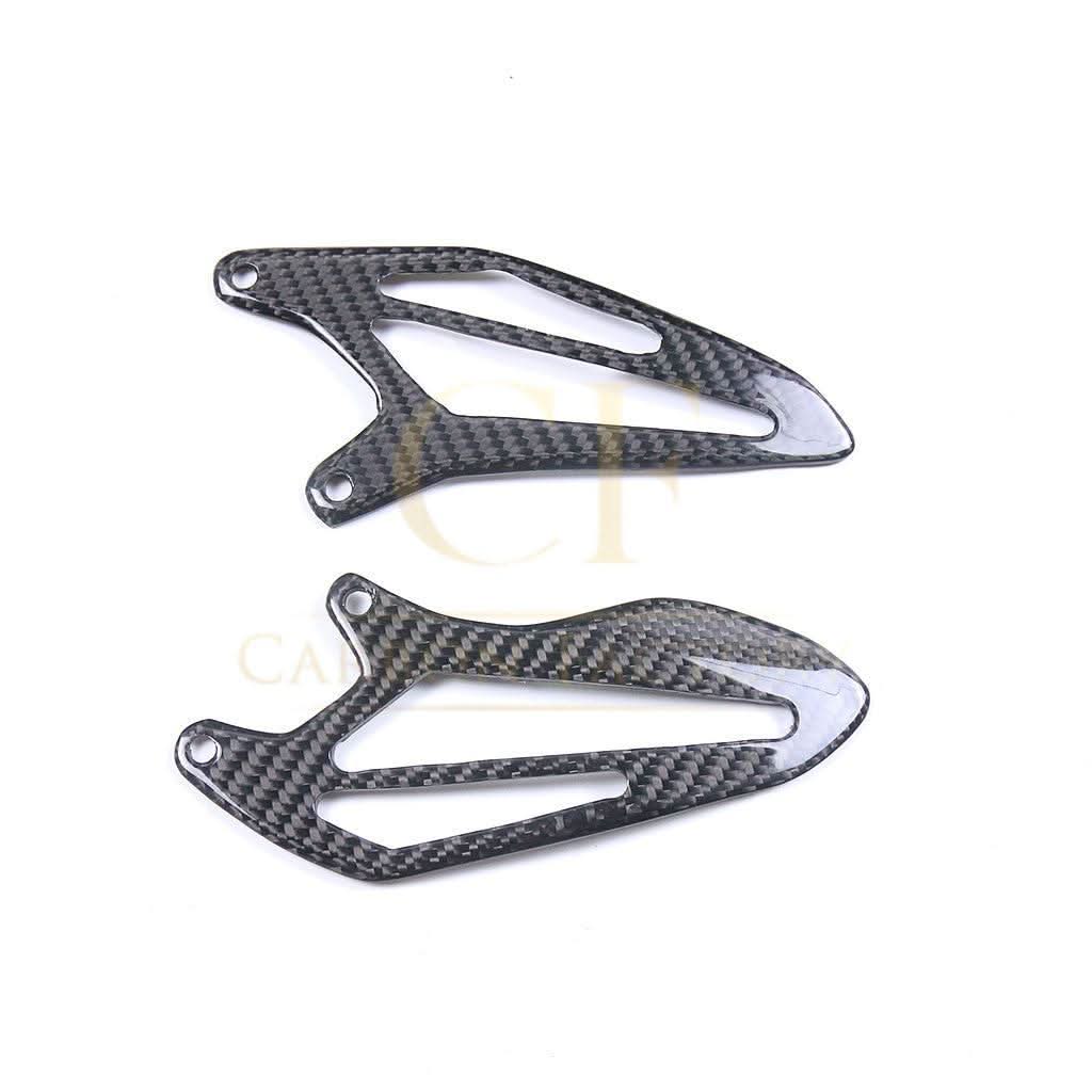 Pre-preg Carbon Fibre Rear Heel Plates for Yamaha R7 2022-Present - Carbon Factory