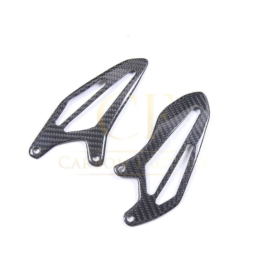 Pre-preg Carbon Fibre Rear Heel Plates for Yamaha R7 2022-Present - Carbon Factory