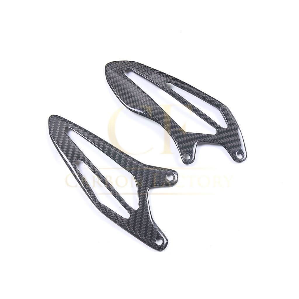 Pre-preg Carbon Fibre Rear Heel Plates for Yamaha R7 2022-Present - Carbon Factory