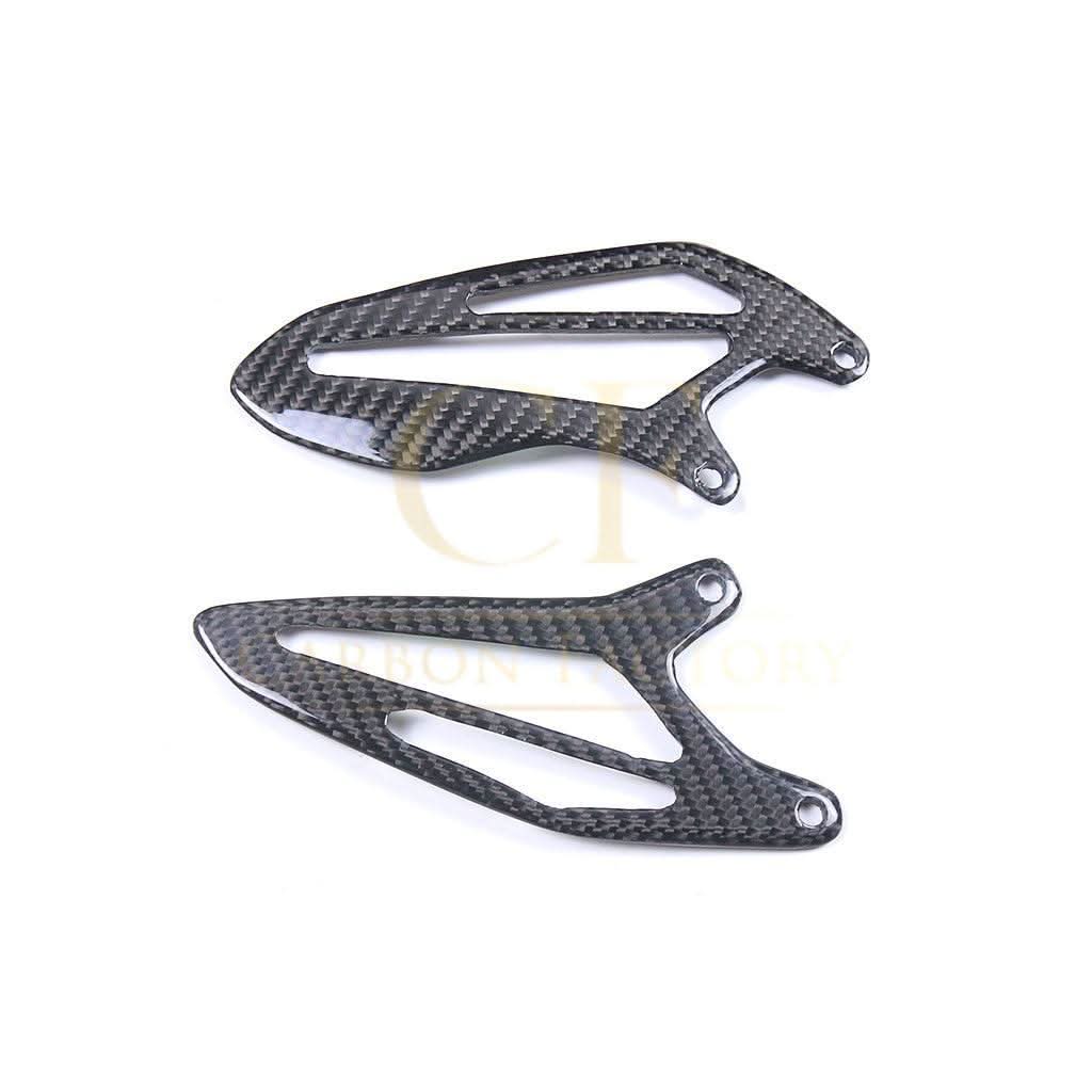 Pre-preg Carbon Fibre Rear Heel Plates for Yamaha R7 2022-Present - Carbon Factory