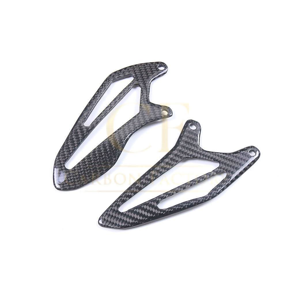 Pre-preg Carbon Fibre Rear Heel Plates for Yamaha R7 2022-Present - Carbon Factory