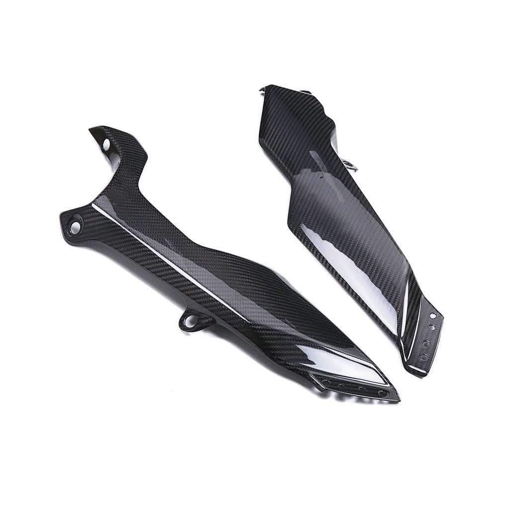 Pre-preg Carbon Fibre Seat Lower Side Panels for Yamaha R7 2022-Present - Carbon Factory
